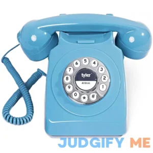 Tyler Retro Style Landline Phone Push Button Rotary Look