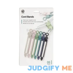 U Brands 6ct Silicone Cord Bands