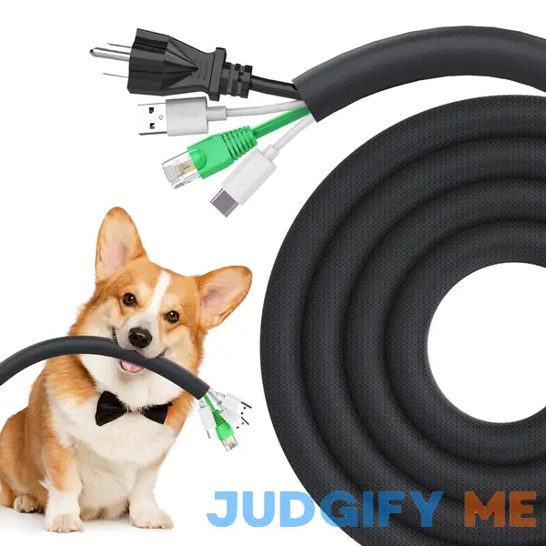 UOMTFAI Dog Cat Cord Protector 10ft - 1/2inch UOMTFAI Dog Cat Cord Protector 10ft - 1/2inch