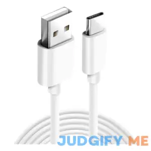 USB-A to USB-C Fast Charging and Syncing Cable 3.3 Ft White Fast Charging and Syncing Cable for iPhone 15/ iPhone 15 Pro/iPhone 15 Pro Max/iPad