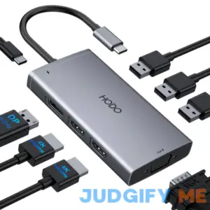 USB C Docking Station Dual Monitor Adapter for Dell HP