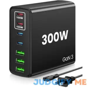 USB C Fast Charger Block 300W 7 Port USB Charging Station Hub Brick