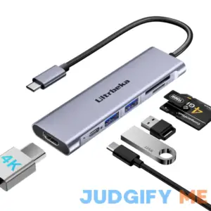 USB C Hub 7in1 USBC Hub 4K HDMI Multiport Adapter TF/SD Card Reader