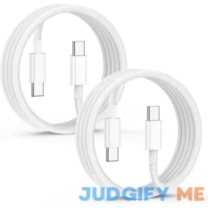 USB C to USB C Charging Cable for iPad- 2Pack 6FT(60W/3.1A) Type C Fast Charging Cord for iPhone 15/15 Pro/15 Plus/15 Pro Max
