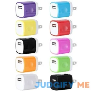 USB Wall Charger Charger Adapter Freedomtech 1Amp Single Port Quick Charger Plug Cube for iPhone 7/6s/6s Plus/6 Plus/6/5S/5