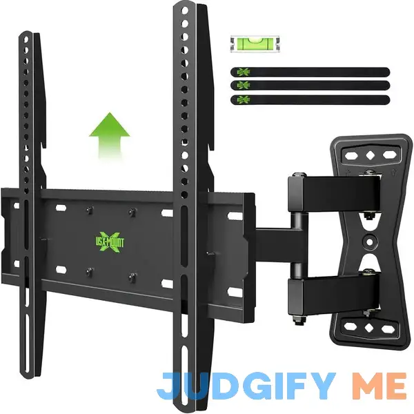 USX Mount TV Wall Mount for Most 26-55in TV Pre-Assembled Full Motion TV Bracket with Swivel Tilt Extension Height Setting USX Mount TV Wall Mount for Most 26-55in TV Pre-Assembled Full Motion TV Bracket with Swivel Tilt Extension Height Setting