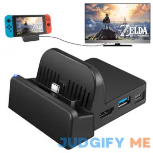 Ukor TV Docking Station for Switch Portable Charging Stand and HDMI Adapter with Extra USB 3.0 Port