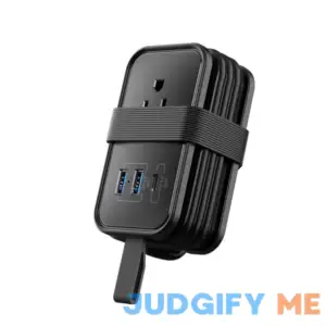 Uncaged Ergonomics Travel Power Strip with USB Outlets