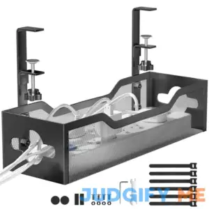 Under Desk Cable Management Tray No Drill