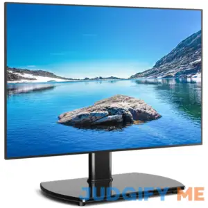 Universal Swivel Table Top TV Stand Base Replacement for 27 32 37 39 40 43 49 50 55 60 Inch LCD LED Flat Screens up to 88 lbs