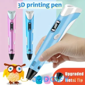 Upgraded 3D Printing Pen With Metal Tip & Display - Simple Set Includes 3D Pen