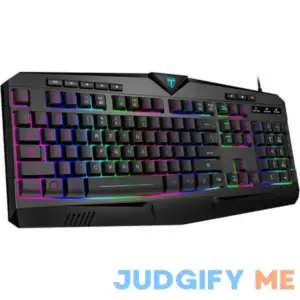 Upgraded Membrane Gaming Keyboard with Adjustable 7-Color RGB Backlit