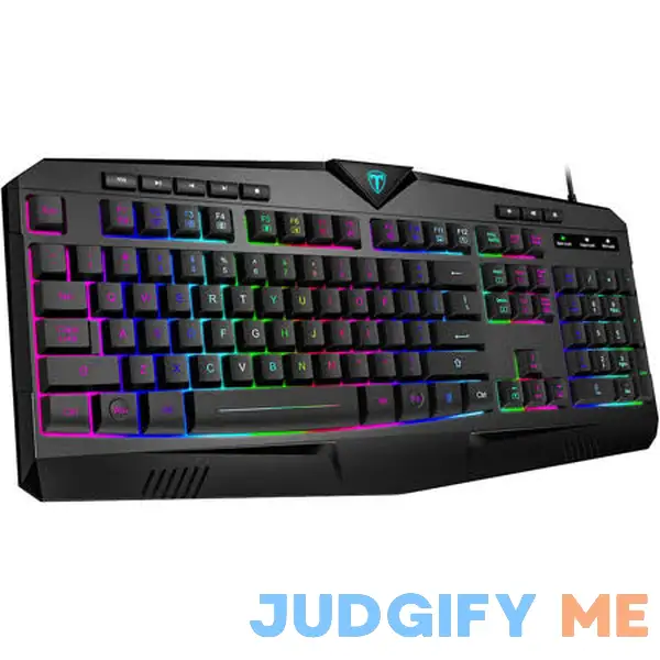 Upgraded Membrane Gaming Keyboard with Adjustable 7-Color RGB Backlit Upgraded Membrane Gaming Keyboard with Adjustable 7-Color RGB Backlit