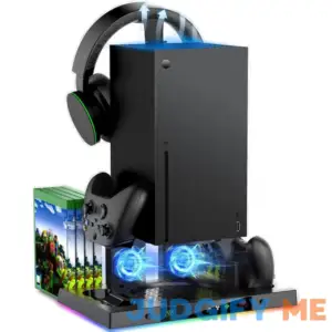 Upgraded RGB Cooling Fan Charging Station for Xbox Series X Console & Controller
