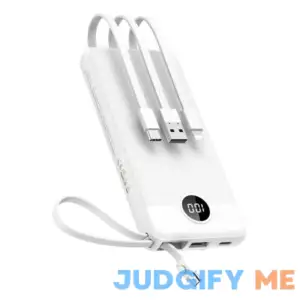 VEEKTOMX Portable Charger with Built-in Cables 10000mAh Power Bank for iPhone