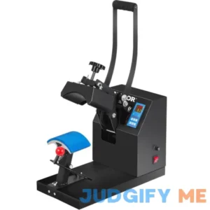 VEVOR Heat Press 6x3.75Inch Curved Element Hat Press Clamshell Design Heat Press