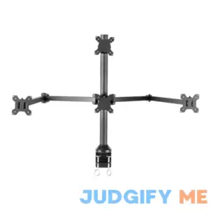 VIVO Steel Quad Monitor Desk Mount Adjustable 3 + 1 Stand