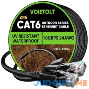 VOIETOLT Cat 6 Outdoor Ethernet Cable 100 ft