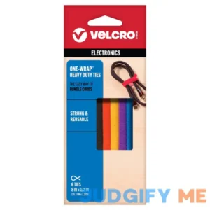 Velcro 8" x 1/2" One wrap Ties Reusable Pre-Cut Bundling Ties