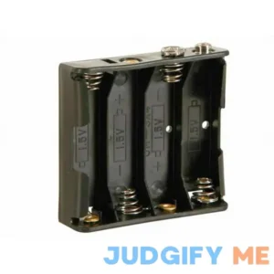 Velleman BH341B Battery Holder for 4 x AA-Cell with Snap Terminals