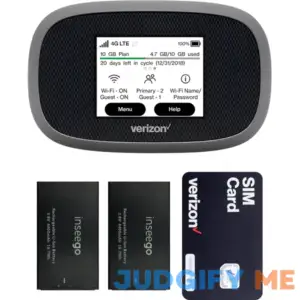 Verizon Jetpack Inseego WiFi 4G LTE MiFi 8800L | LTE Cat18 LTE Up to 1 Gbps | EVDO-LINK Bundle for Mobile Hotspot | Verizon sim Card Included (Need
