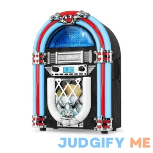 Victrola Nostalgic Wood Countertop Jukebox with Built-in Bluetooth