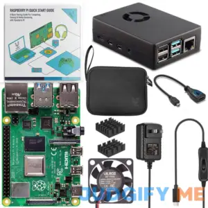 Vilros Raspberry Pi 4 Basic Starter Kit with Fan-Cooled Heavy-Duty Aluminum Alloy Case