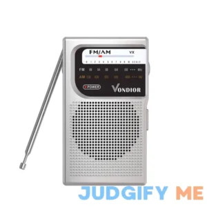 Vondior Am/FM Battery-Operated Portable Pocket Radio