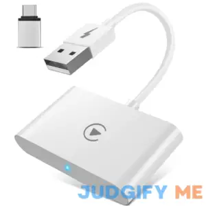 WOLIOS Wireless CarPlay Adapter for Factory Wired CarPlay Wireless Adapter Plug & Play Wired to Wireless CarPlay Dongle 2024 Update