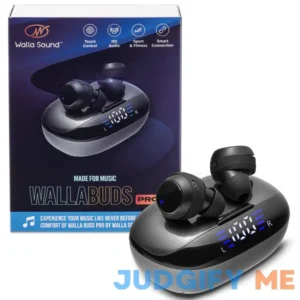 Walla Sound Earbuds with Mic Bluetooth 5.3 Headphones True Wireless Ipx5 Waterproof buds with Charging Case 50h Battery & Crystal Clear Stereo