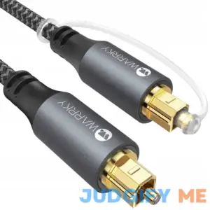 Warrky Optical Audio Cable 6ft / 1.8m Optical Cable for Soundbar