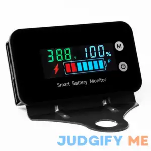 Waterproof Battery Monitor with Bracket 7-100V