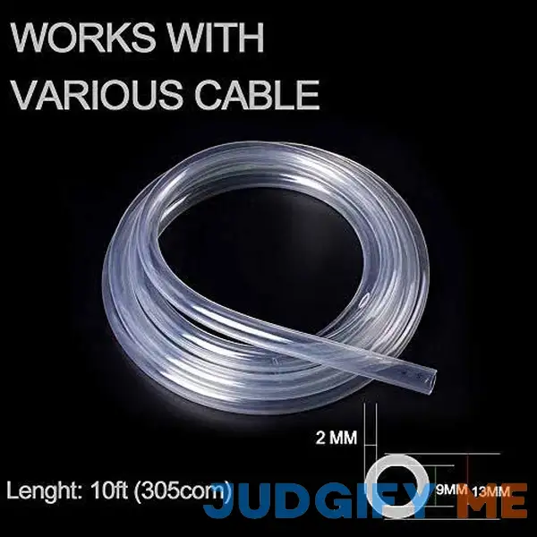 Wedawn Dog and Cat Cord Protector 10 ft/ 2mm Thick Pet Wire Flexible Cable Sleeve Wedawn Dog and Cat Cord Protector 10 ft/ 2mm Thick Pet Wire Flexible Cable Sleeve