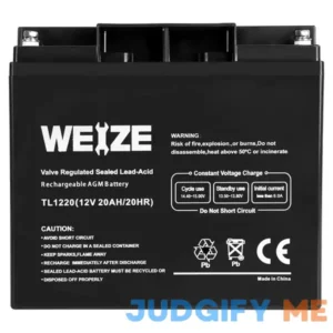 Weize 12V 20Ah Lead Acid Battery