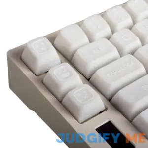 White Jade Keycaps 160 Keys Double Shot PBT Keycaps RSA Profile Translucent Shine Through Keycaps Custom Keycap Set with Split/ 7U Spacebar