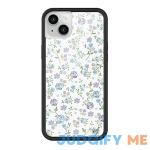 Wildflower Lilac and Blue Floral iPhone Case iPhone 14