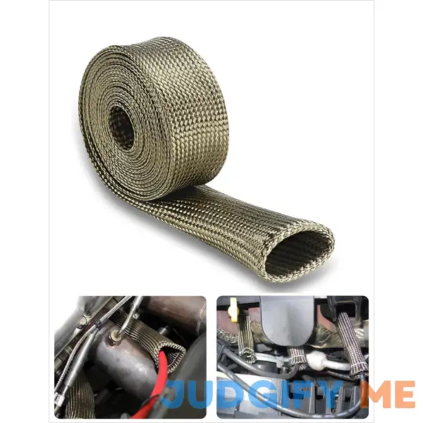 Wire Heat Shield Automotive Heat Shield Sleeve Fuel Line Heat Shield Titanium Auto Hose Spark Plug Wire Cover Protectors Boots Roll 2500 Degree Wire Heat Shield Automotive Heat Shield Sleeve Fuel Line Heat Shield Titanium Auto Hose Spark Plug Wire Cover Protectors Boots Roll 2500 Degree