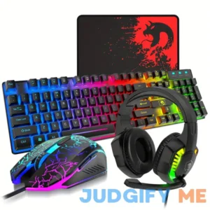 Wired Gaming Keyboard And Mouse Headset Combo