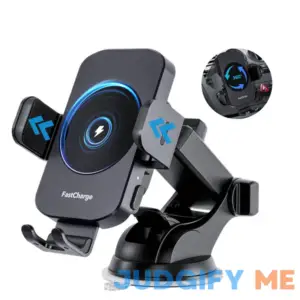 Wireless Car Charger Fast Charging 15W Auto Clamping Car Charger Phone Holder Phone Mount for iPhone15 14 13 12 11 Pro Max Xs