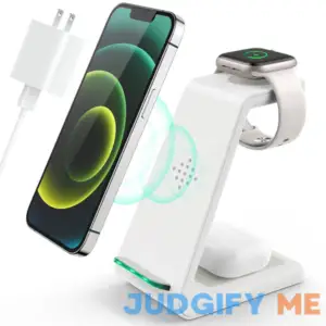 Wireless Charging Station 3 in 1 Fast Desk Charging Station Wireless Charger Stand for iPhone 15/14/13/12/11 Pro Max/X/Xs Max/8/8 Plus