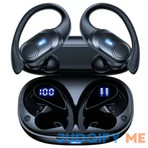 Wireless Earbuds Bluetooth Headphones 70hrs Playback Ear Buds IPX7 Waterproof Wireless Charging Case & Dual Power Display Over-Ear Stereo Bass