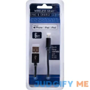 Wireless Gear Sync & Charge Cable 6 Ft