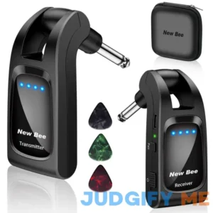 Wireless Guitar System 2.4GHz with 6 Channels Rechargeable Audio Wireless Guitar Transmitter