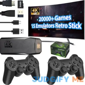 Wireless Retro Game Console Stick Built-in 20000+ Classic Games