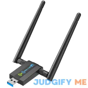 Wireless USB WiFi Adapter for PC 1300Mbps 5G/2.4G Dual Band 5dBi High-gain Antennas WiFi Adapter for Desktop PC