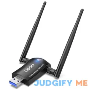 Wireless WiFi Adapter for Desktop PC QGOO AC1300Mbps USB 3.0 Network Dongle with 5dBi High Gain Dual Antennas