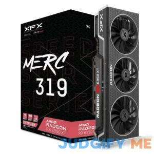 XFX Speedster MERC319 RX 6950XT Black Gaming Graphics Card with 16GB GDDR6 HDMI 3xDP RX-695XATBD9