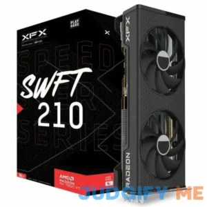 XFX Speedster SWFT210 Radeon RX 7600XT CORE Gaming Graphics Card with 16GB GDDR6 HDMI 3xDP