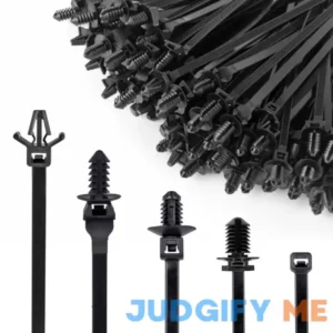 Xislet 160pcs Universal Push Mount Cable Zip Tie Compatible with Cars Boat Trailer Polaris Utv Side By Side Jeep Wrangler Nylon Self Locking Cable