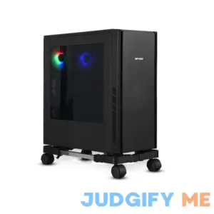 YOSE Computer Tower Stand Adjustable Mobile CPU Stand with Rolling Caster Wheels